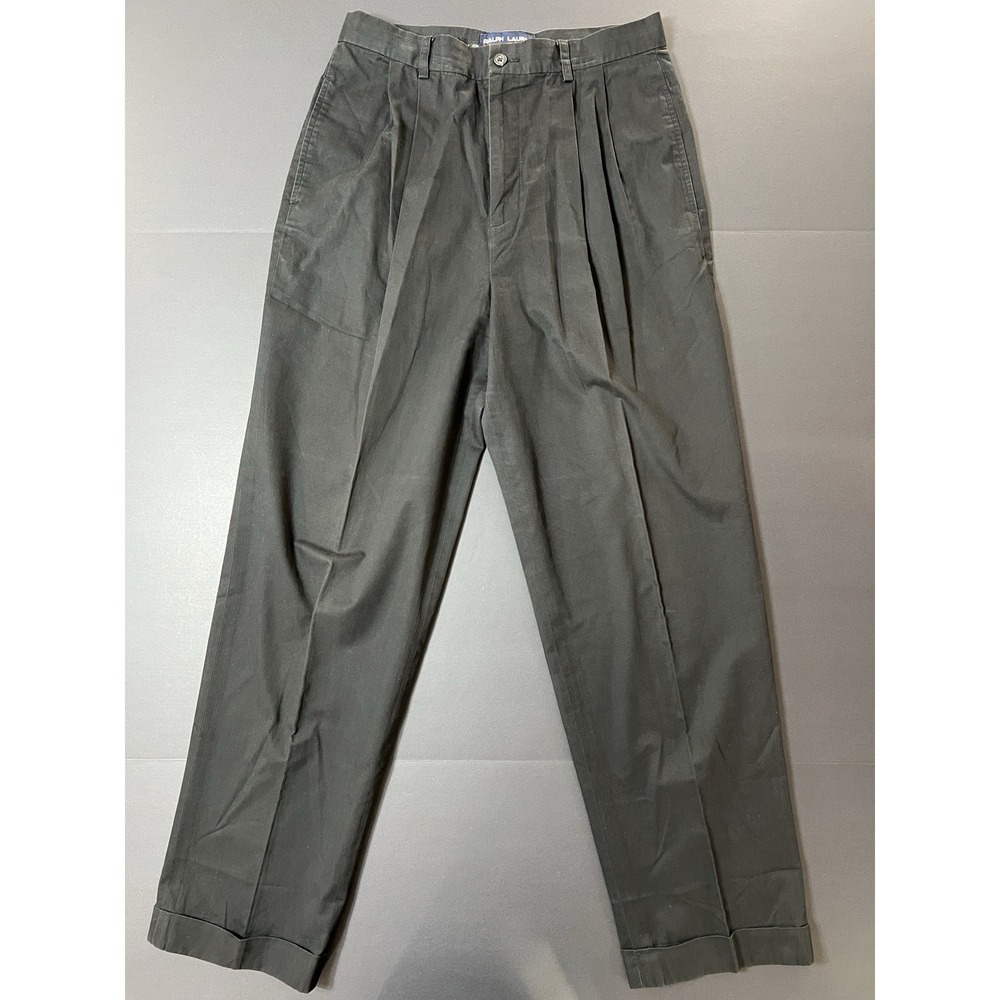 Vintage Polo Ralph Lauren Womens Size 12 (30X29) Chino Pants Casual Preppy 90s - Picture 2 of 9